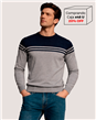 I8012 -  Sweater Escote Redondo Rayado